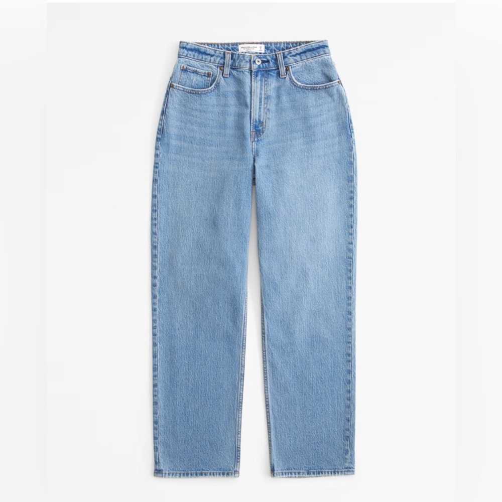 Abercrombie & Fitch Curve Love The Vintage Straight High Rise